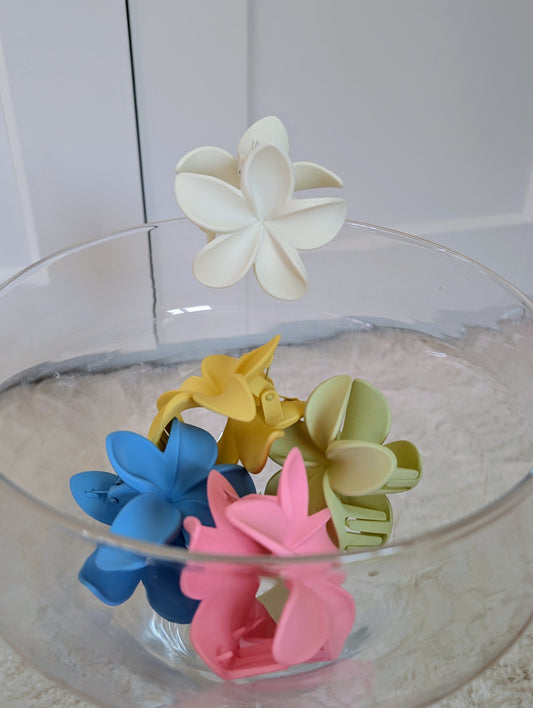 Barrette à cheveux fleur blanche - Haley