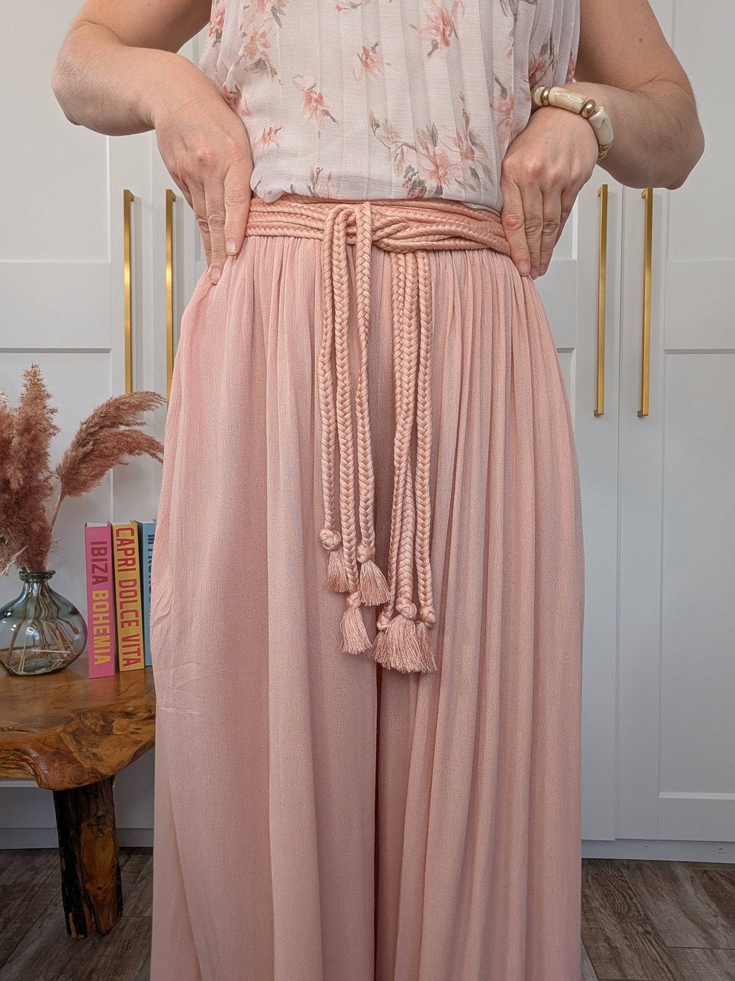 Pantalon Celeste rose poudré