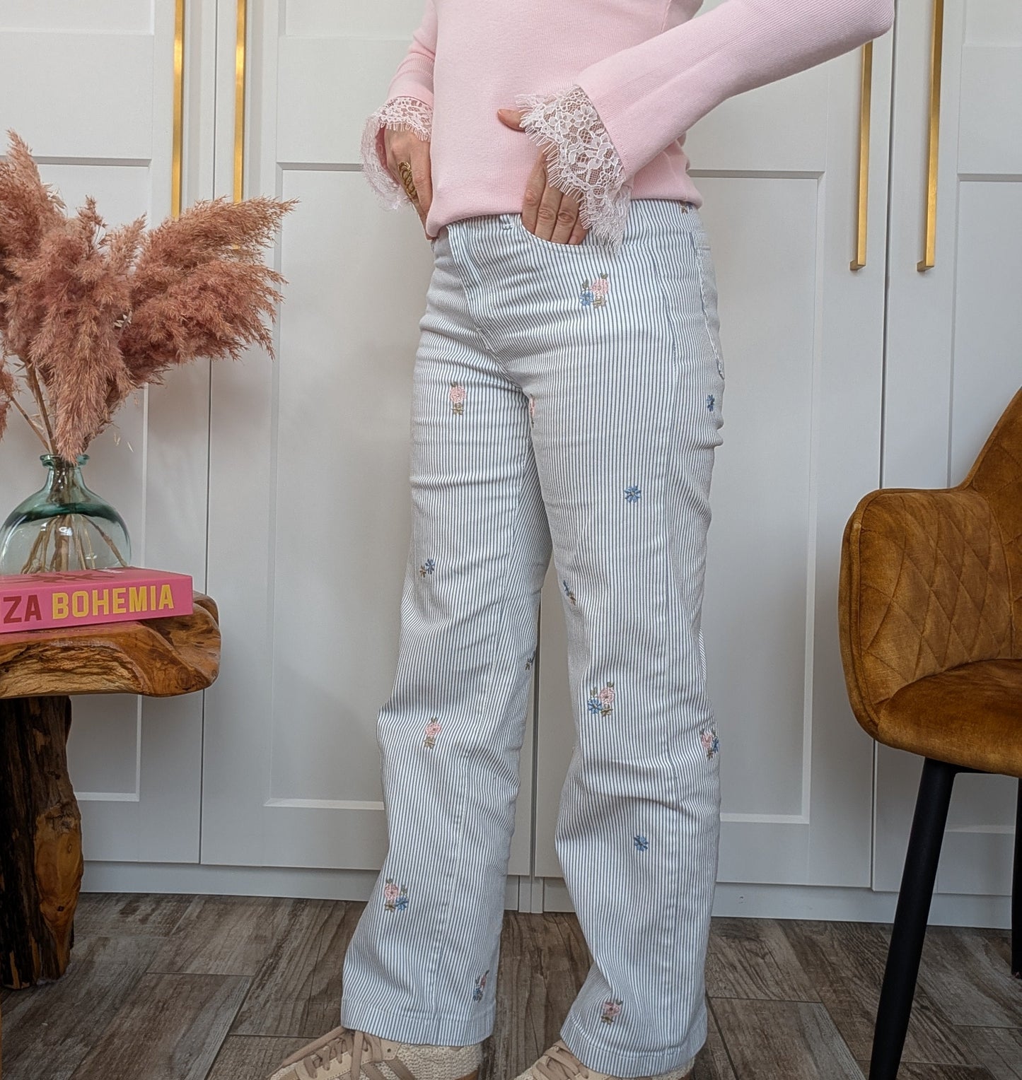 Pantalon fleuri