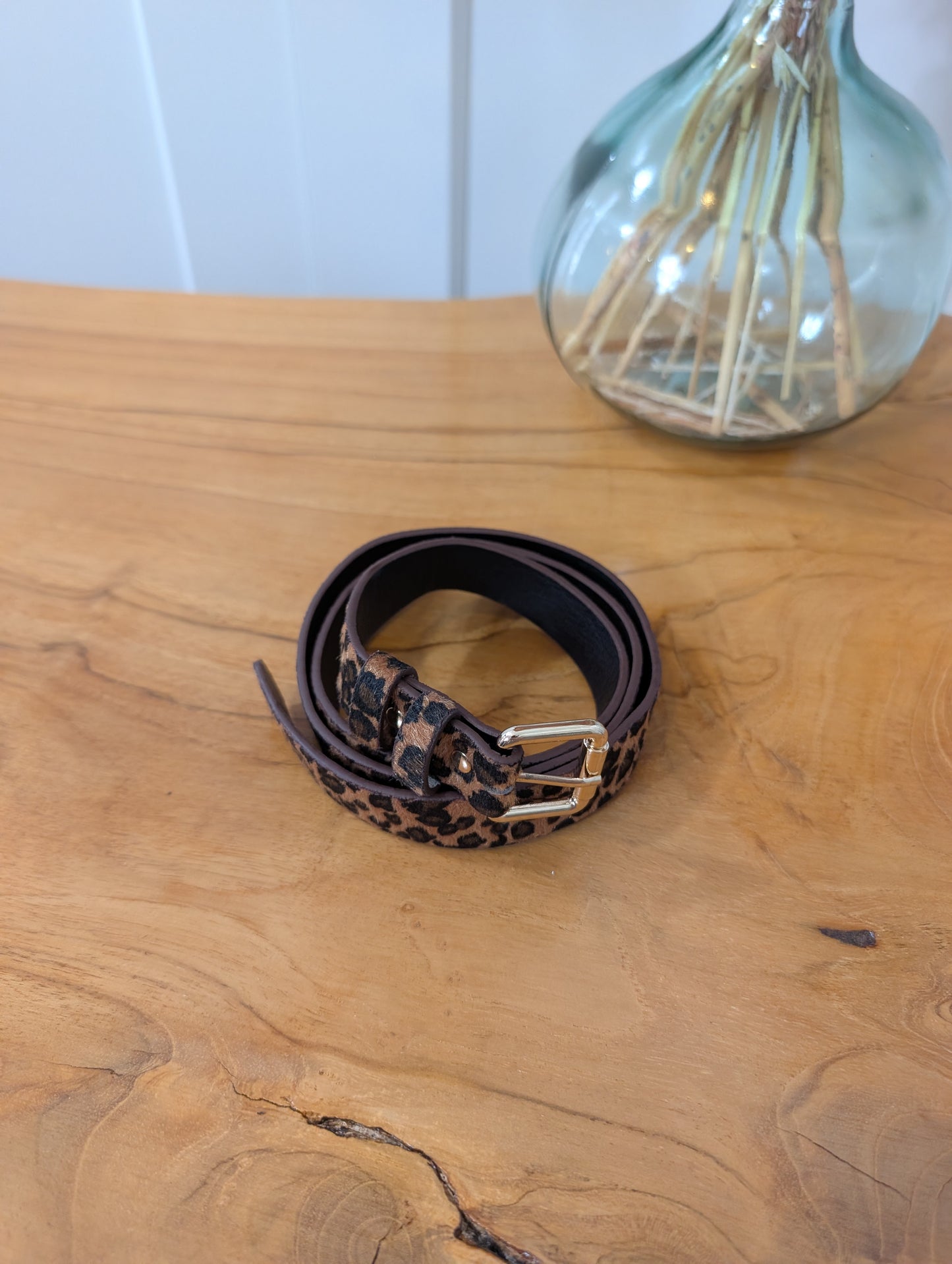 Ceinture lépard camel