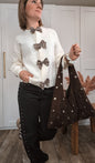 Gilet Lilou noeuds léopard