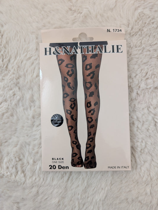 Collant fantaisie léopard