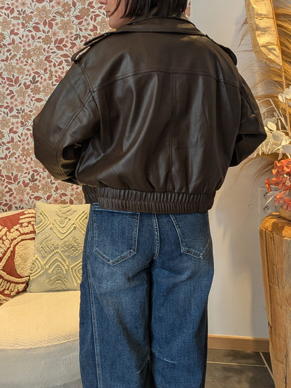 Blouson simili cuir Mona