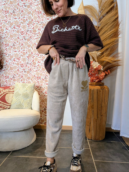 Pantalon Amour beige