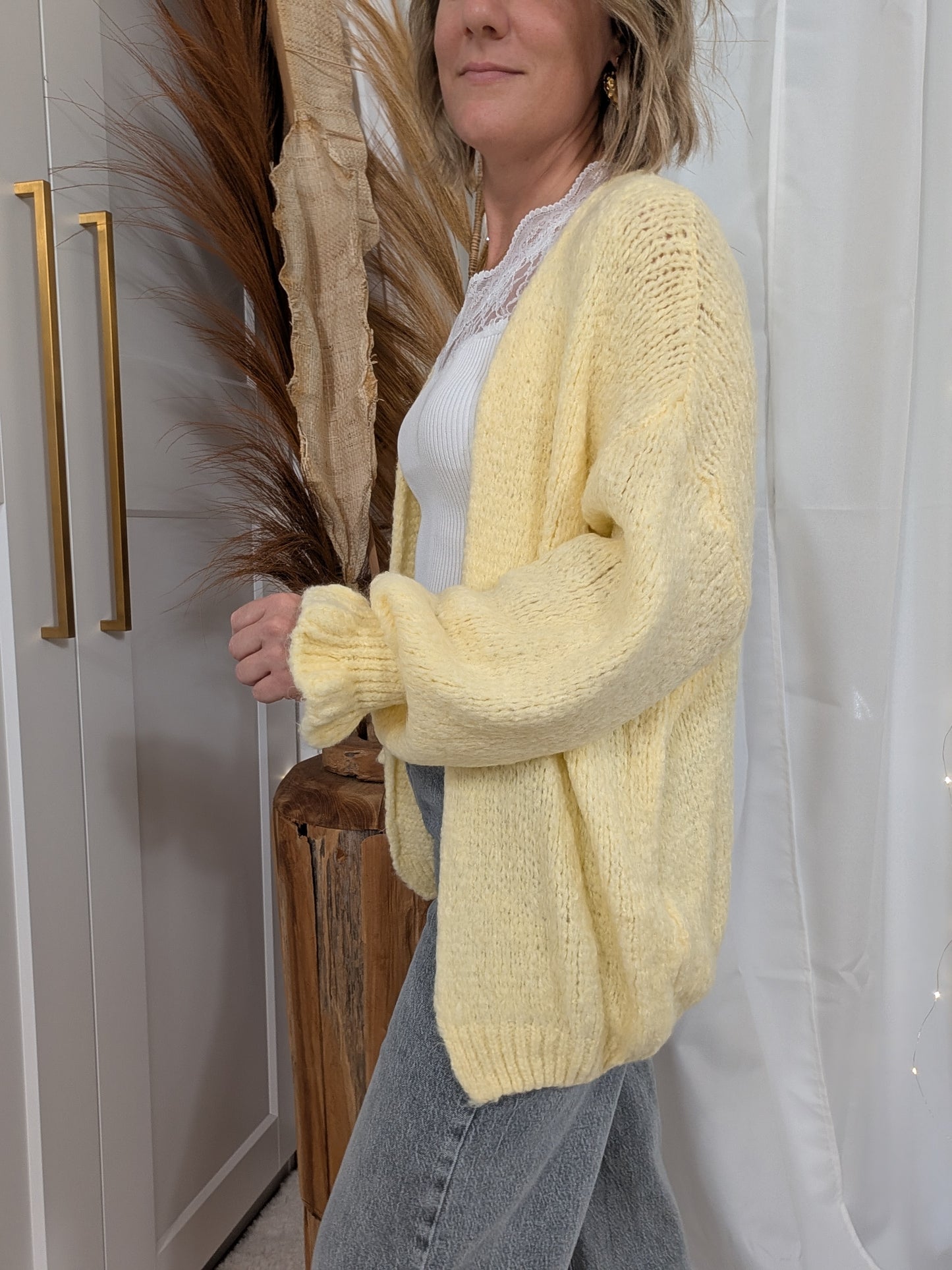 Gilet laine très doux - Jaune