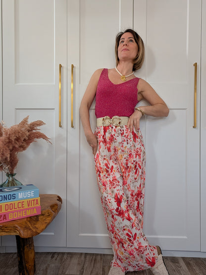 Pantalon Pya rose - La pièce solaire