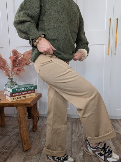 Pantalon Raya camel