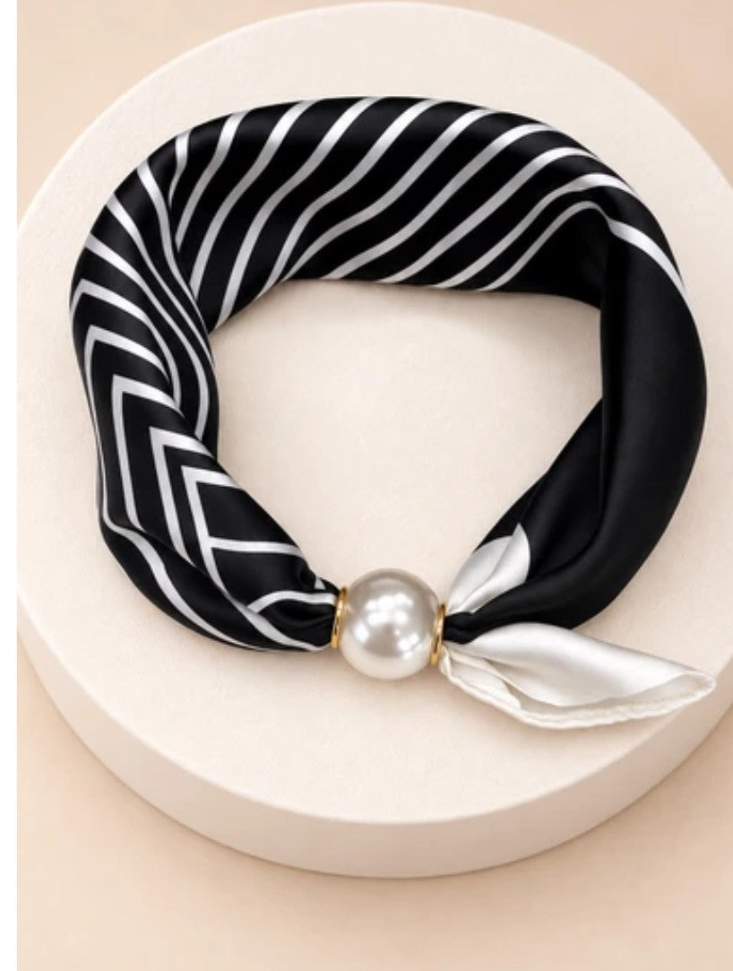 Foulard bijoux rayé