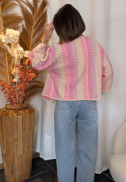 Gilet Soléna rose