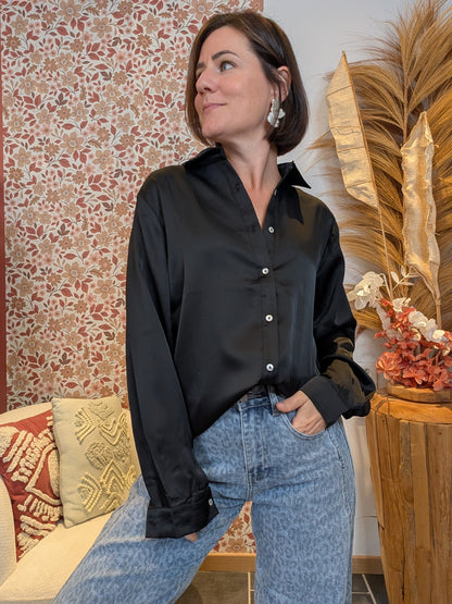 Chemise satinée Louna