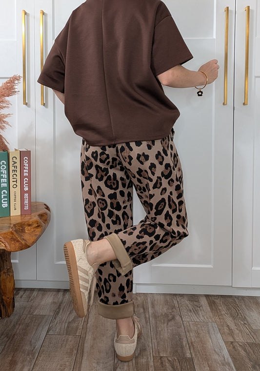 Pantalon Maria taupe