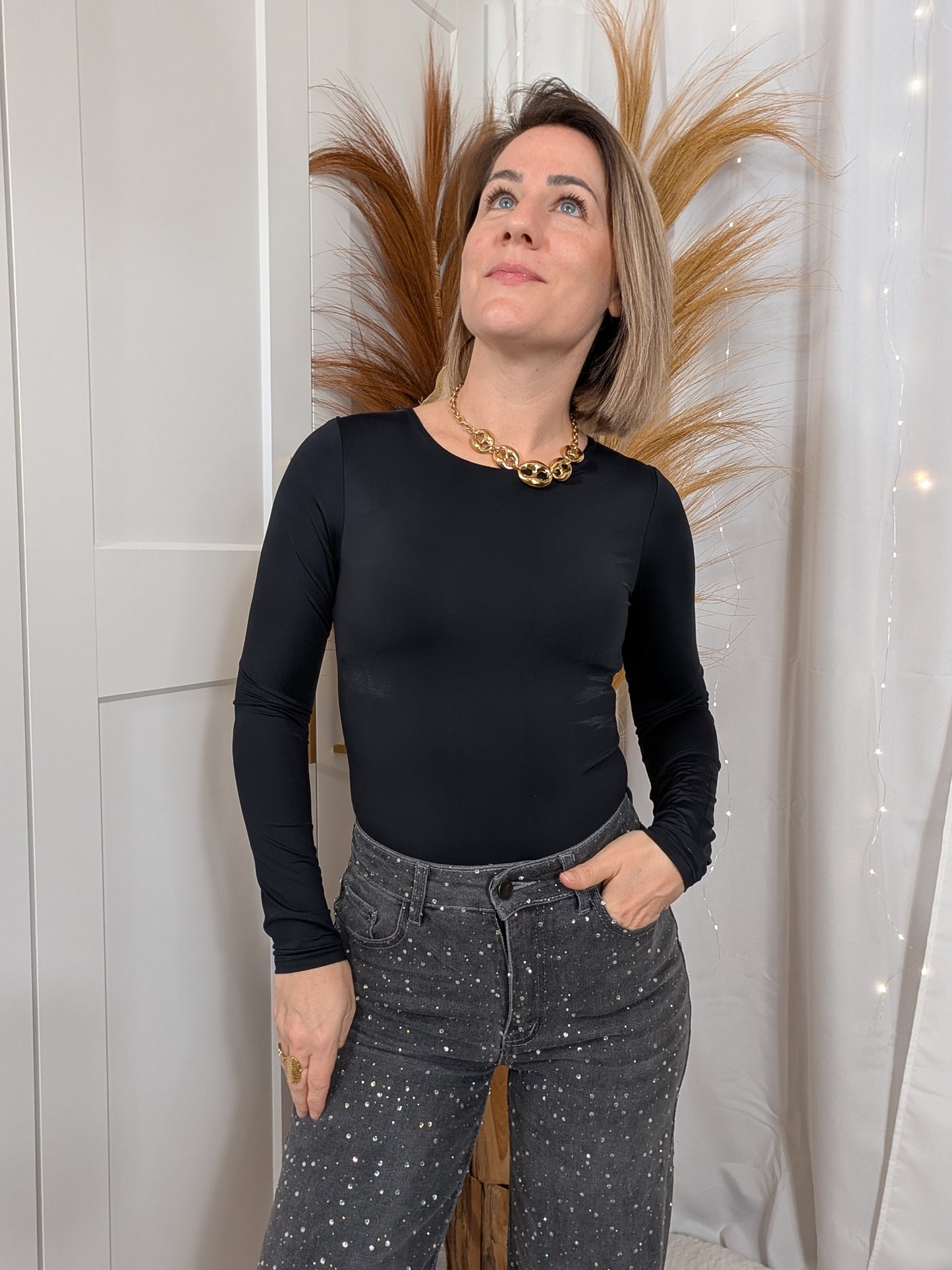 Body manche longue noir