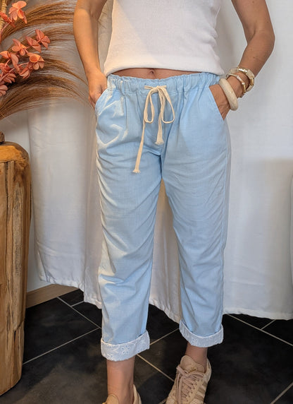 Pantalon Wendy bleu