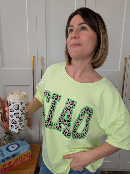 Tee-shirt sweat CIAO vert