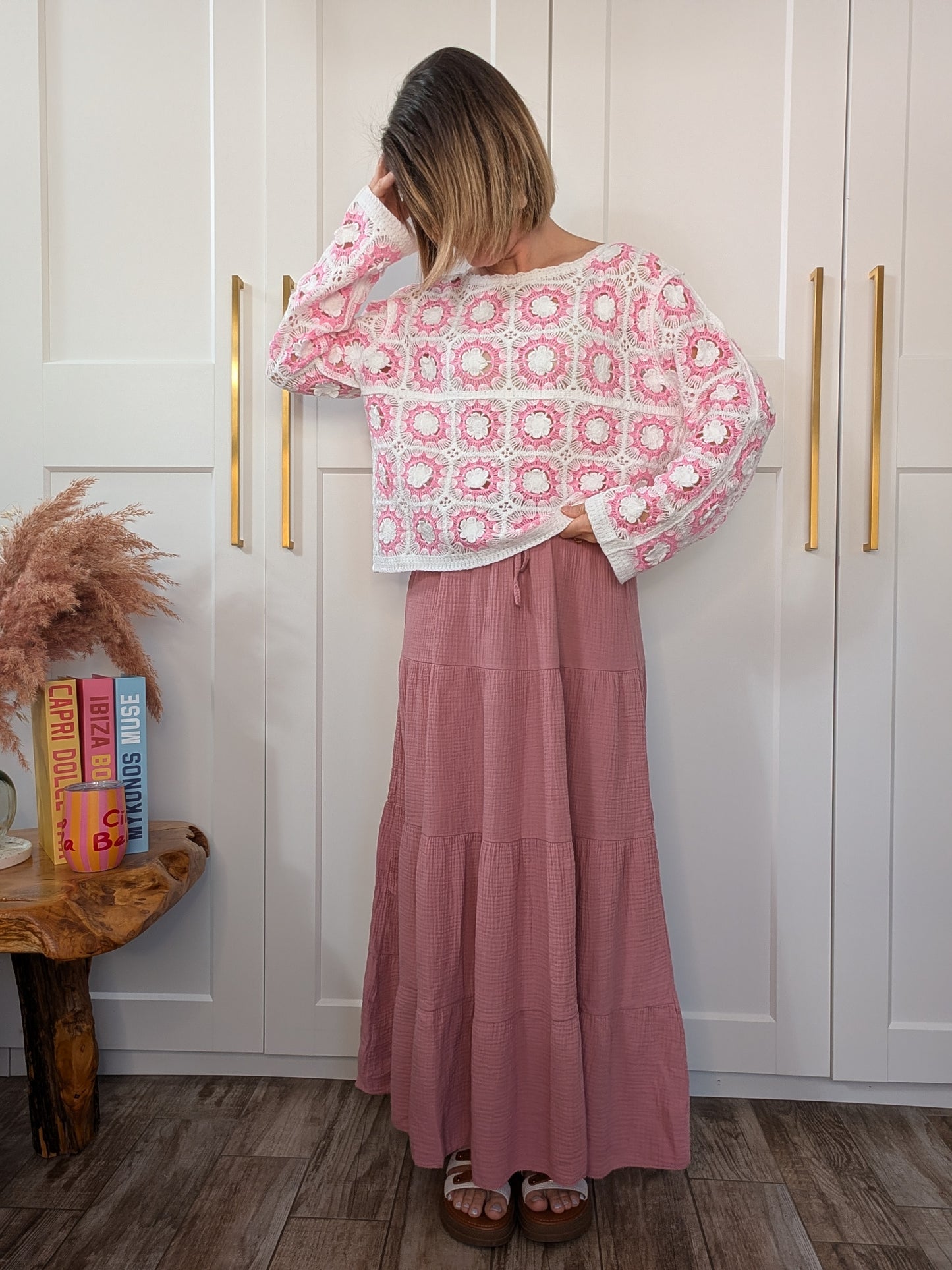 Pull Aurore rose