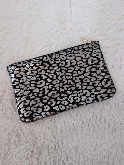 Trousse de maquillage léopard noir