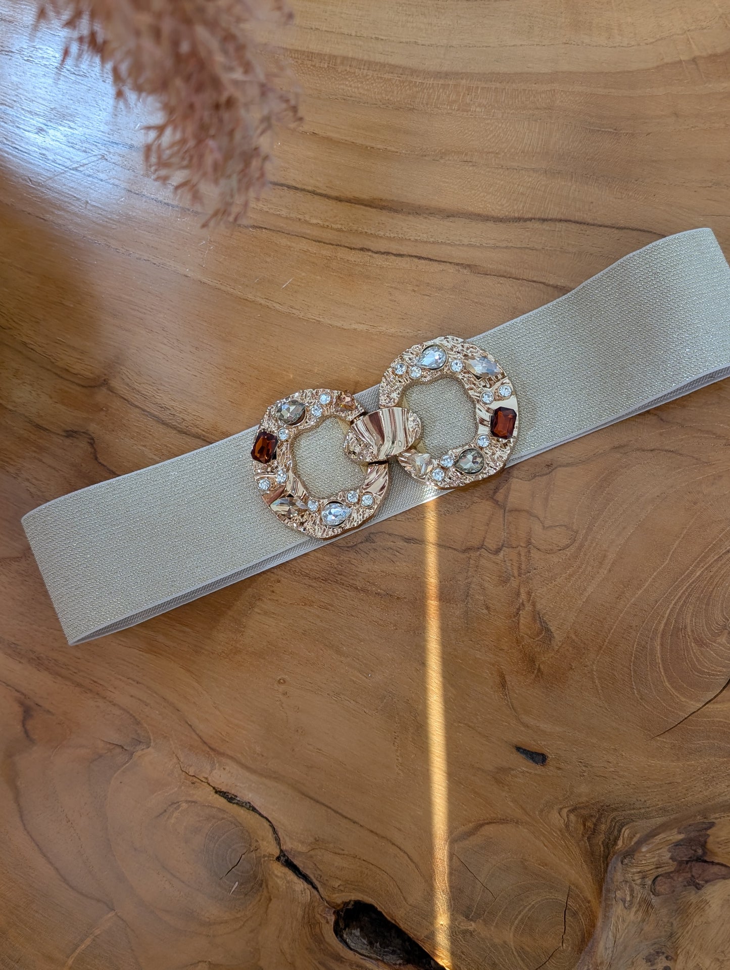 Ceinture élastique Strass