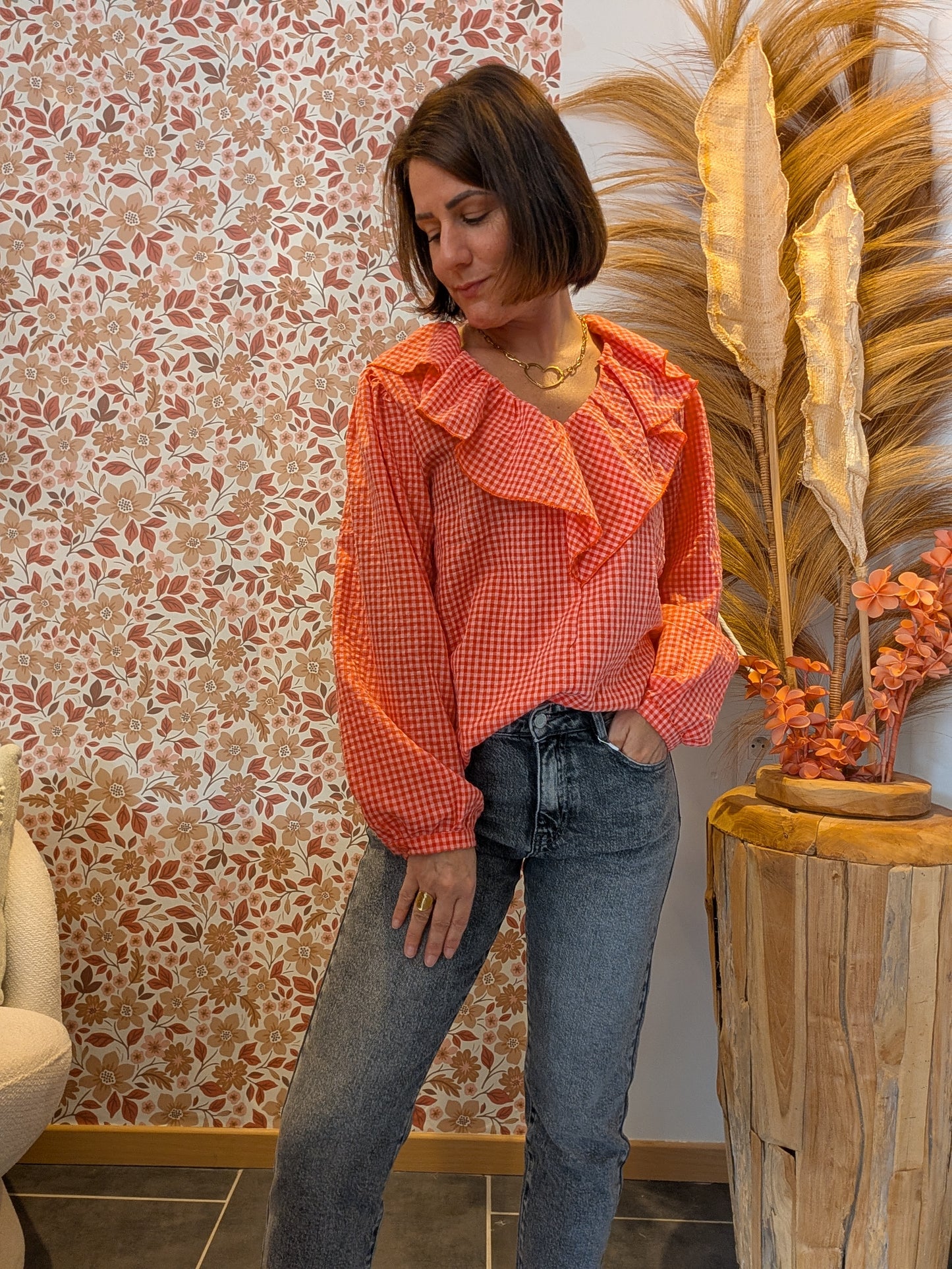 Blouse Victoire orange