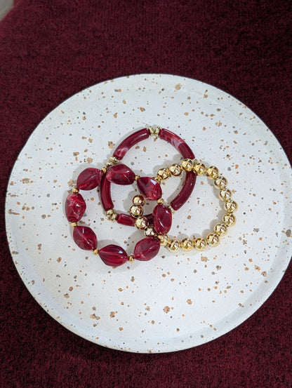 Bracelet trio Nina brodeaux