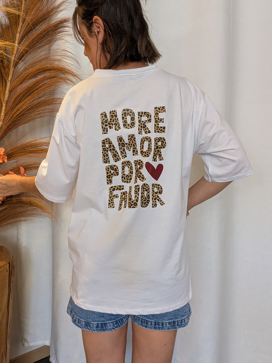 Tee-shirt More Amore Léopard