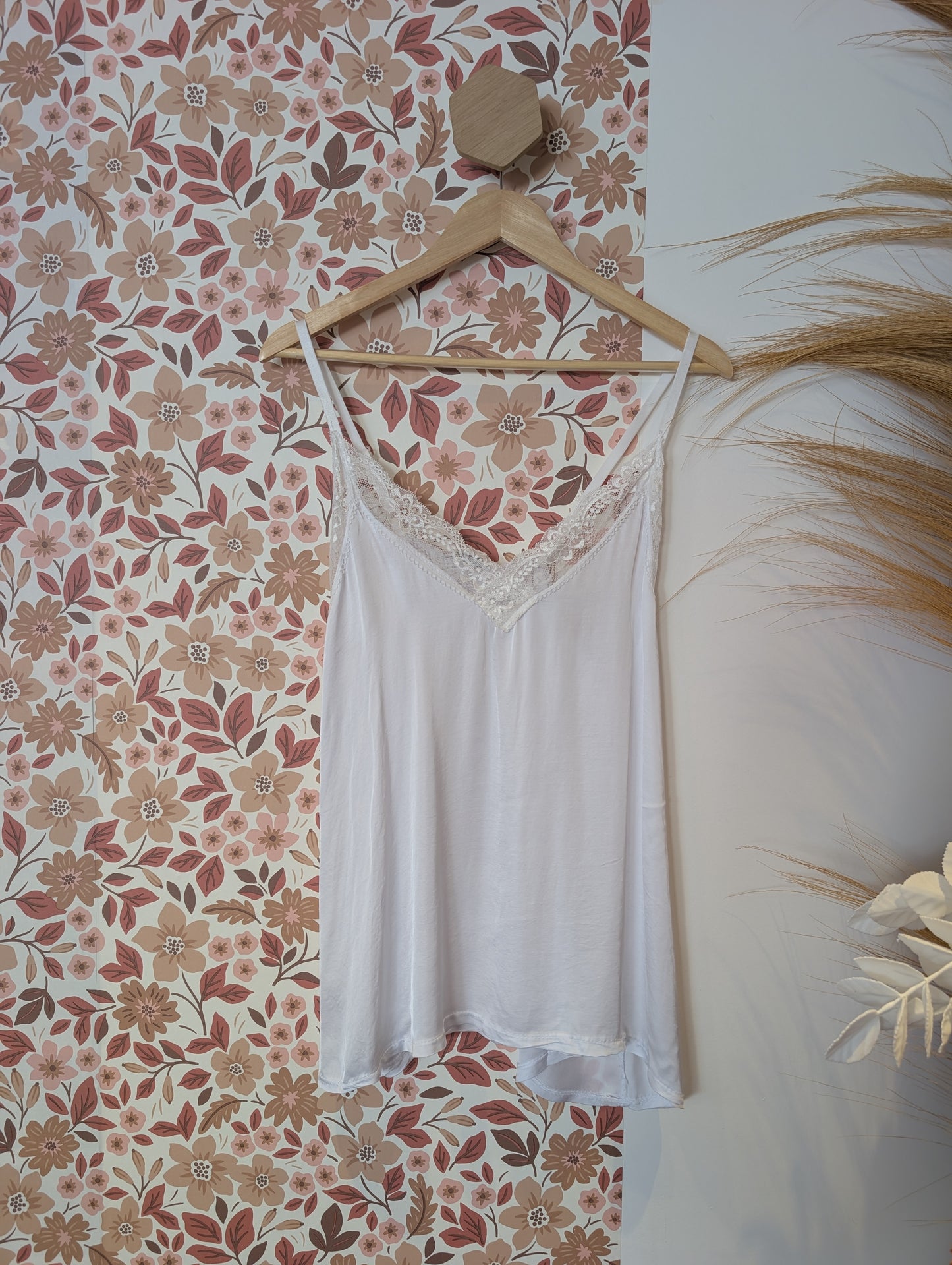 Top dentelle blanc GRANDE TAILLE