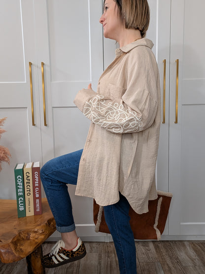 Chemise Palméa beige