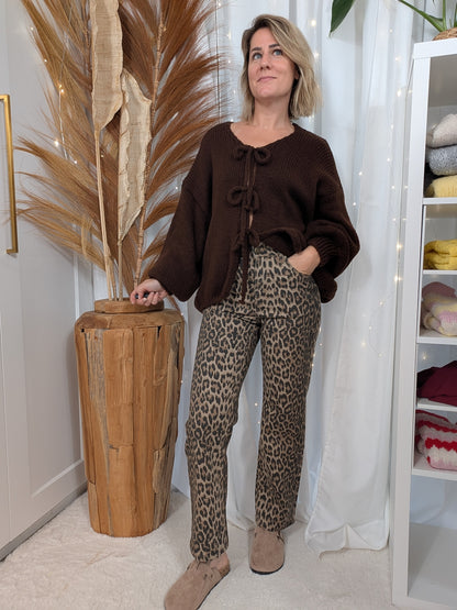 Jean droit léopard - Lola