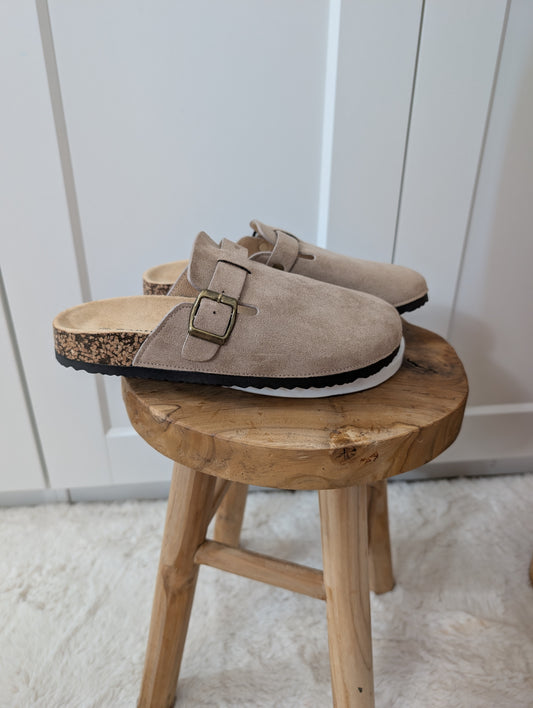 Mules taupe