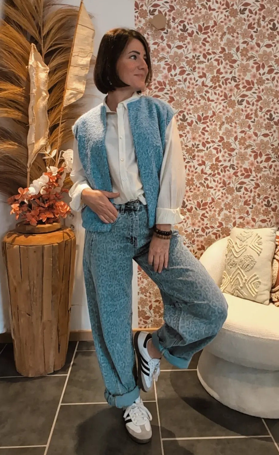 Gilet Jade bleu