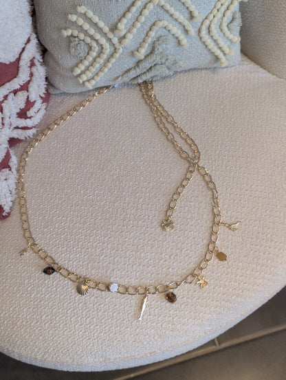 Ceinture bijoux petits coquillages