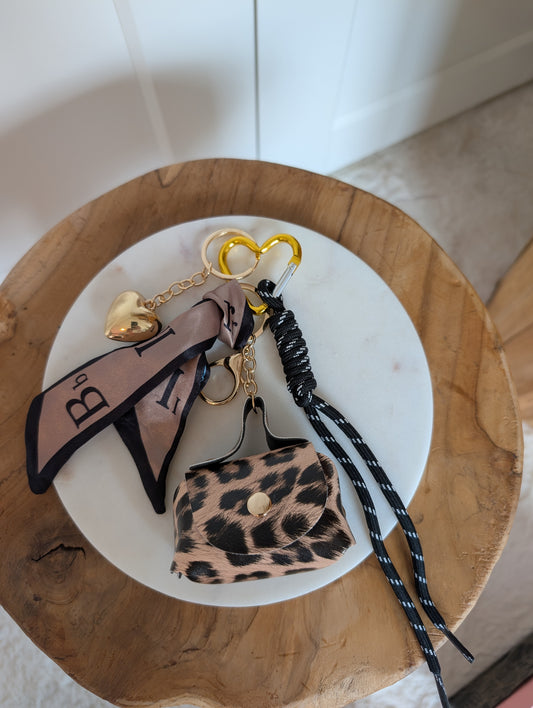 Porte clef charms Léopard