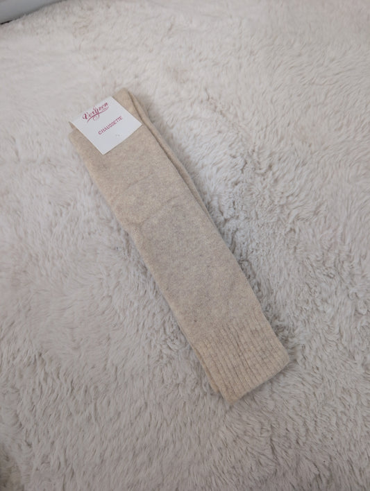 Mi-bas chaussettes hautes beige