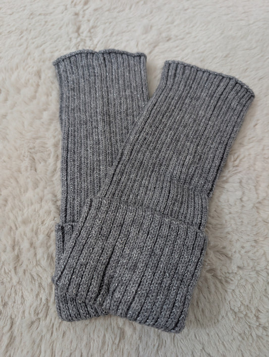 Guêtres épaisses retroussables grises