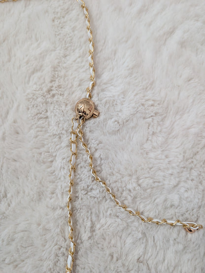 Chaine de téléphone Réglable blanc