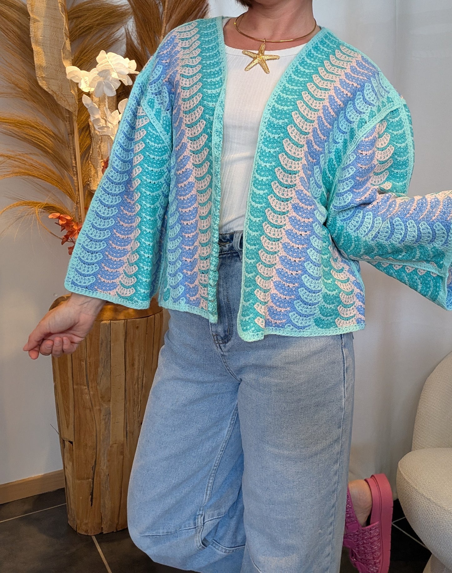 Gilet Soléna bleu