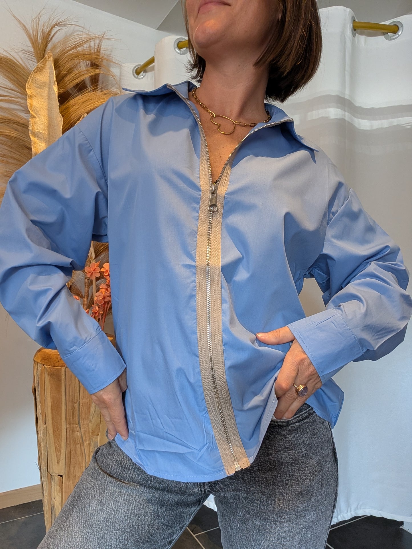 Chemise Zélia bleu