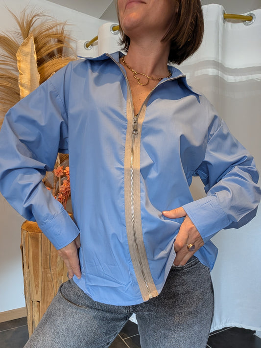 Chemise Zélia bleu