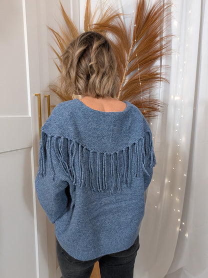 Gilet avec franges