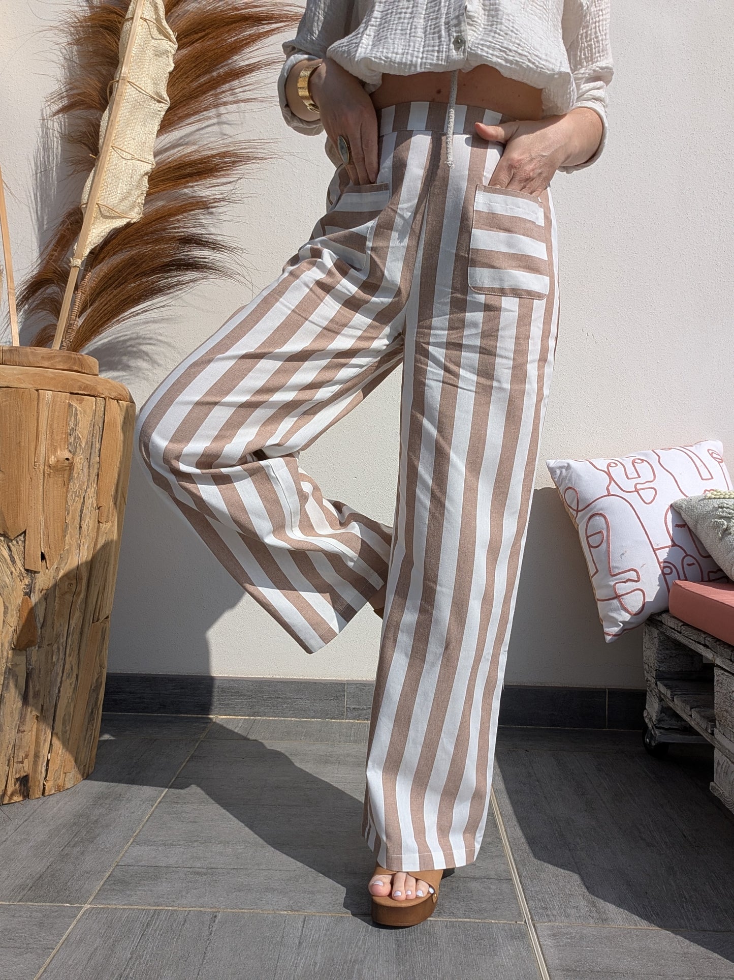 Pantalon Alinéa beige