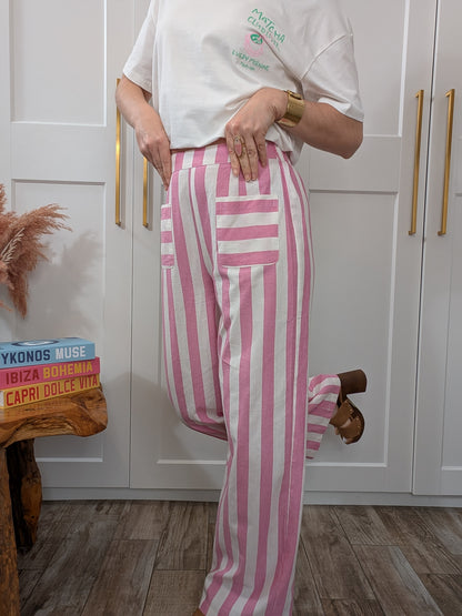 Pantalon Alinéa rose