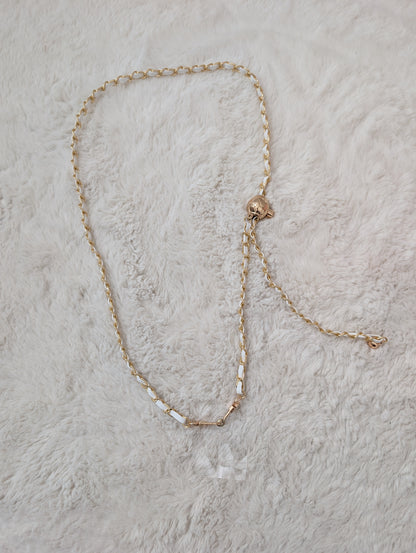 Chaine de téléphone Réglable blanc