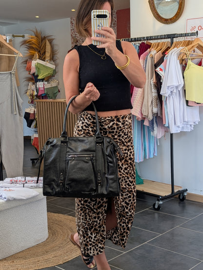 Sac Mila noir métallisé