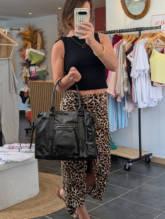Sac Mila noir métallisé