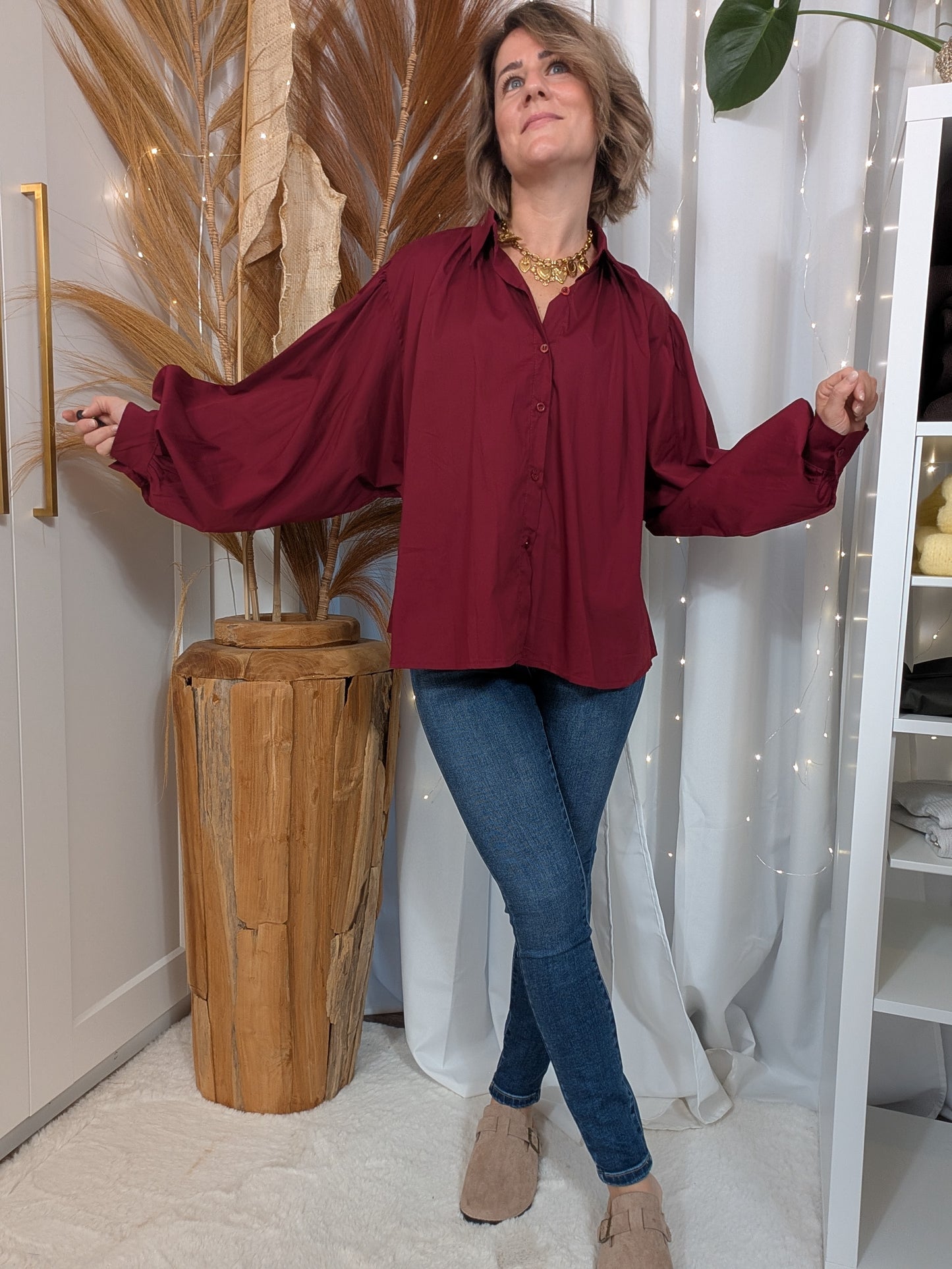 Jean skinny taille haute Push-up bleu foncé