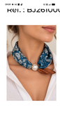Foulard bijoux imprimé