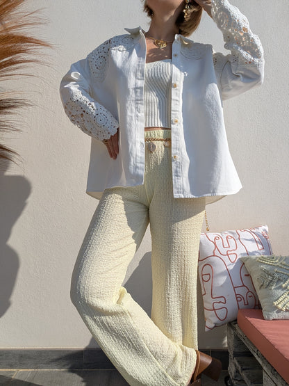 Pantalon Auria jaune