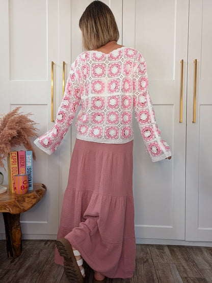 Pull Aurore rose