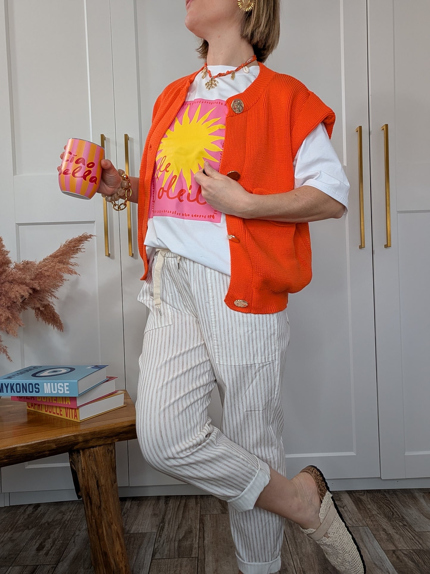 Gilet Milo orange - La touche chic