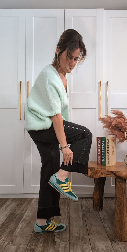 Gilet Elisabeth vert d'eau