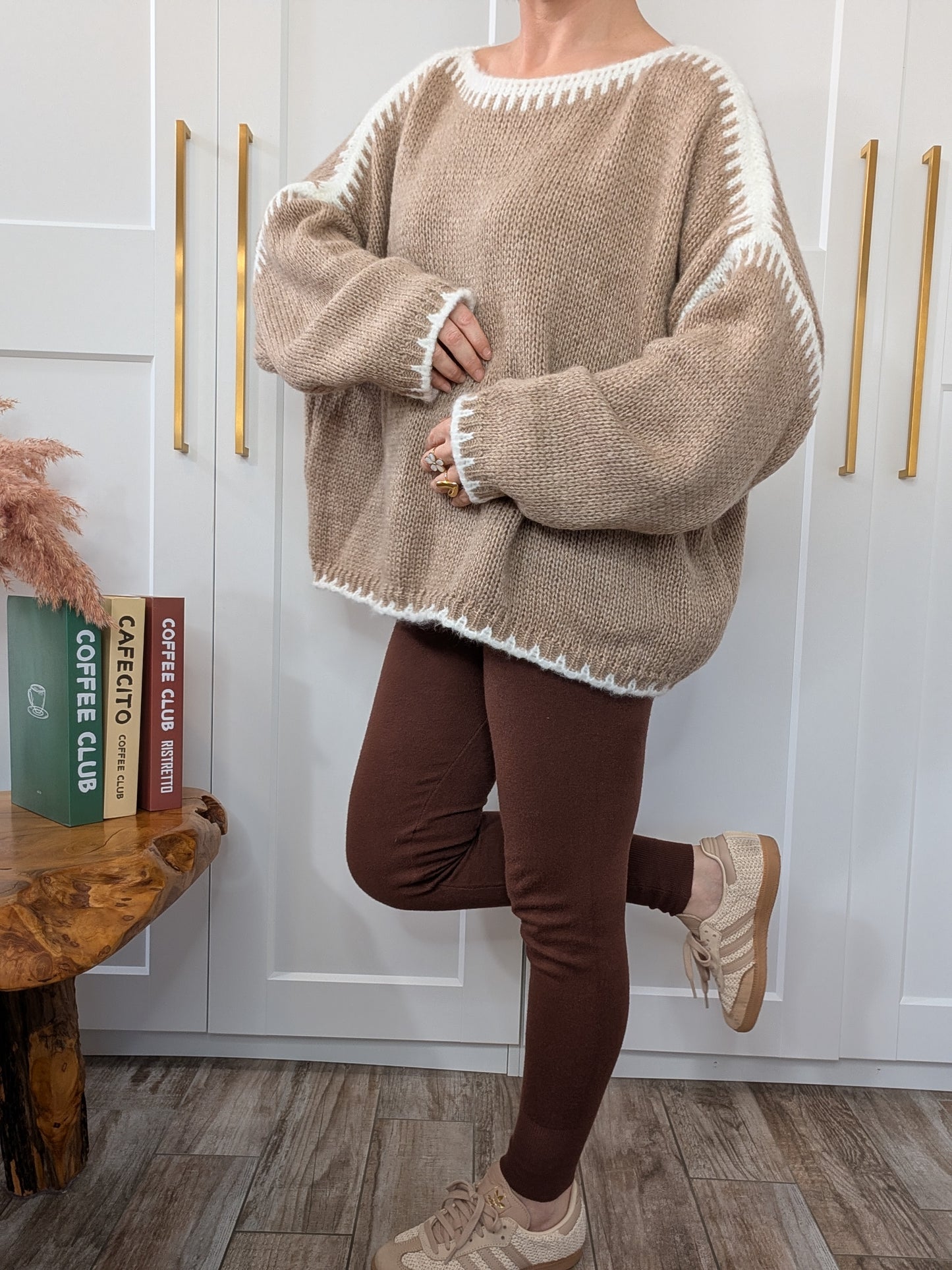 Pantalon legging Laura chocolat